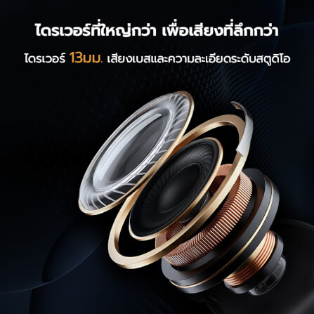 หูฟังบลูทูธ AURIST BY ENYX รุ่น DEPTH ENC ANC ตัดเสียงรบกวน เบสแน่น ไร้สาย กันน้ำ IP54_5
